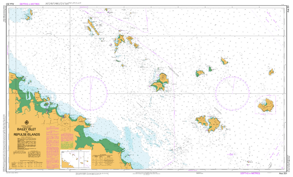 AUS 251 - Bailey Islet to Repulse Islands Nautical Chart