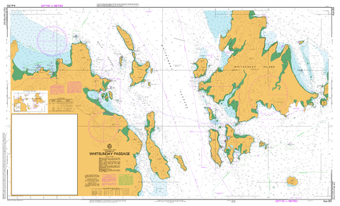 AUS 253 - Whitsunday Passage Nautical Chart