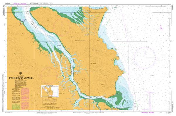 AUS 259 - Hinchinbrook Channel Nautical Chart