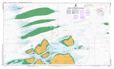 AUS 293 - Prince of Wales Channel Nautical Chart