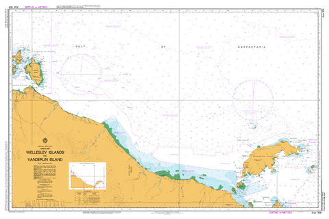 AUS 304 - Wellesley Islands to Vanderlin Island Nautical Chart