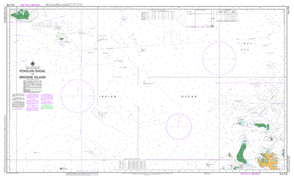 AUS 319 - Penguin Shoal to Browse Island Nautical Chart