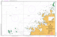 Nautical map of the Bonaventure Archipelago with islands and ocean labels.