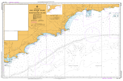 AUS 337 - King George Sound to Investigator Island Nautical Chart