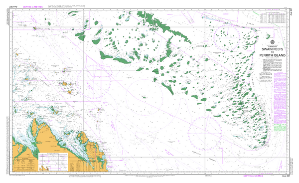 AUS 367 - Swain Reefs to Penrith Island Nautical Chart