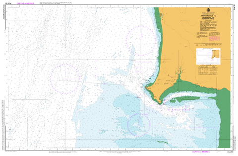 AUS 50 - Approaches to Broome Nautical Chart