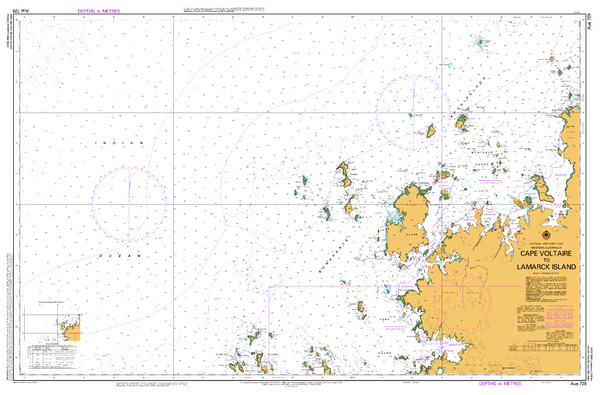 AUS 729 - Cape Voltaire to Lamarck Island Nautical Chart