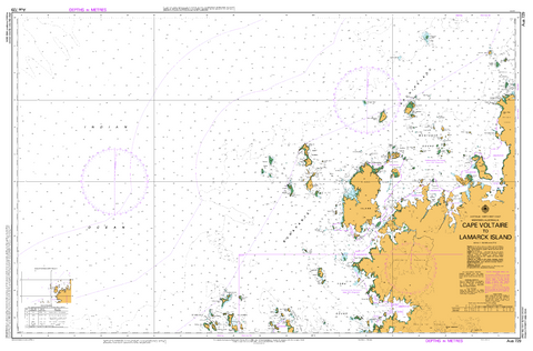 AUS 729 - Cape Voltaire to Lamarck Island Nautical Chart