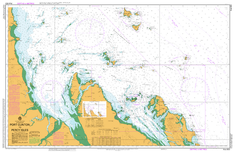 AUS 822 - Port Clinton to Percy Isles Nautical Chart