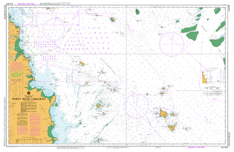 AUS 823 - Percy Isles to Mackay Nautical Chart