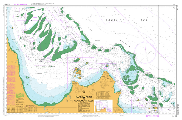 AUS 833 - Barrow Point to Claremont Isles Nautical Chart