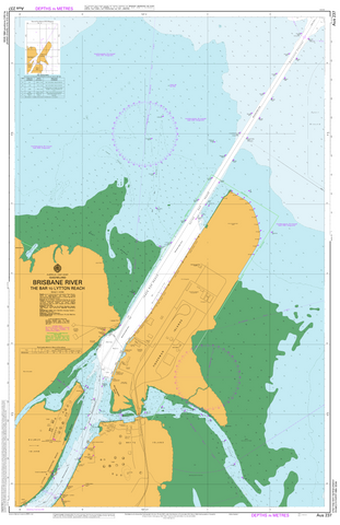 AUS 237 - The Bar to Lytton Reach Nautical Chart