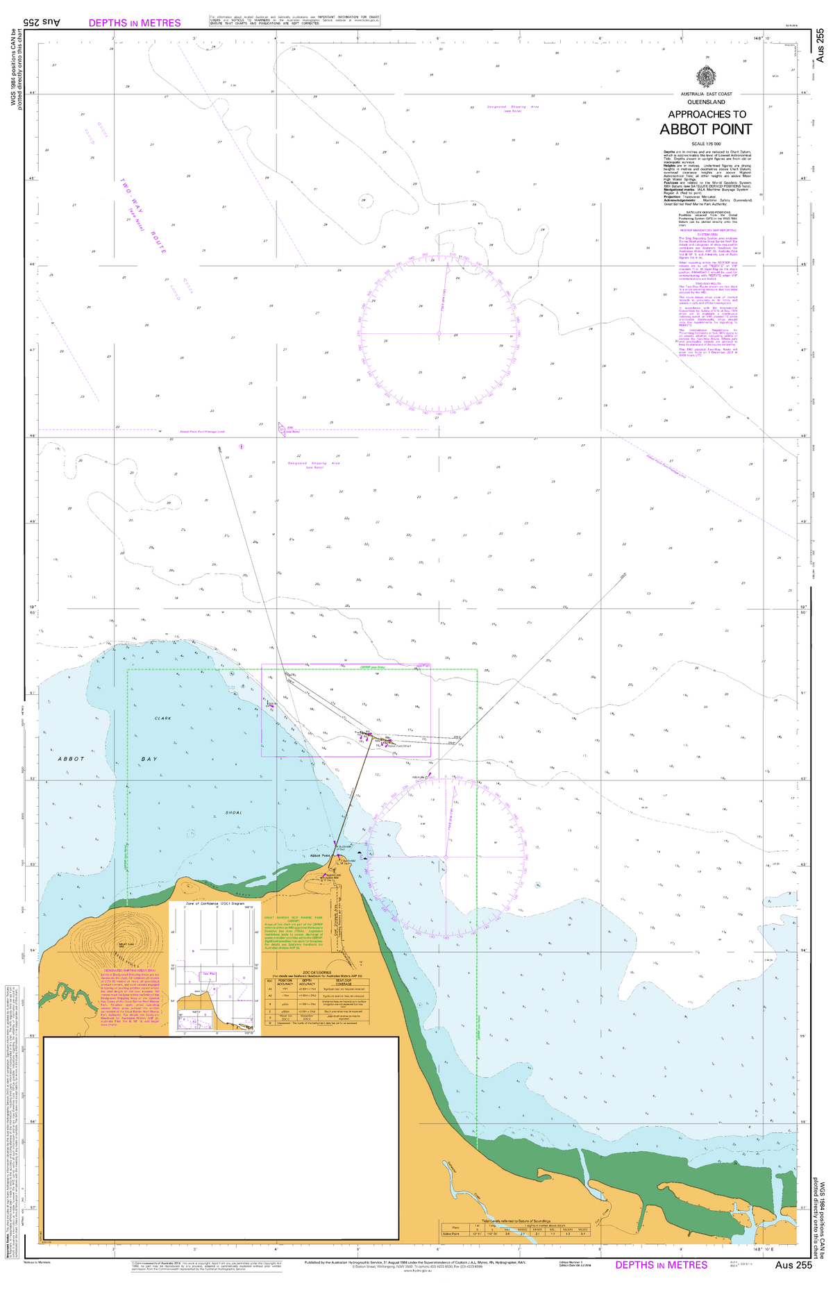 AUS 255 - Approaches to Abbot Point Nautical | Mapworld