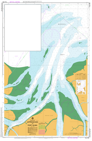 AUS 265 - Approaches to Port Alma Nautical Chart