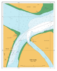 AUS 265 - Approaches to Port Alma Nautical Chart