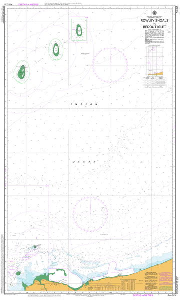 AUS 325 - Rowley Shoals to Bedout Islet Nautical Chart