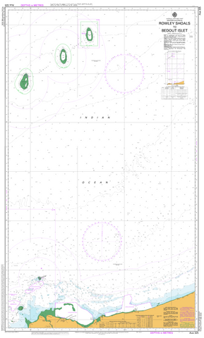 AUS 325 - Rowley Shoals to Bedout Islet Nautical Chart