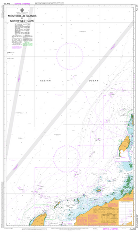 AUS 328 - Montebello Islands to North West Cape Nautical Chart