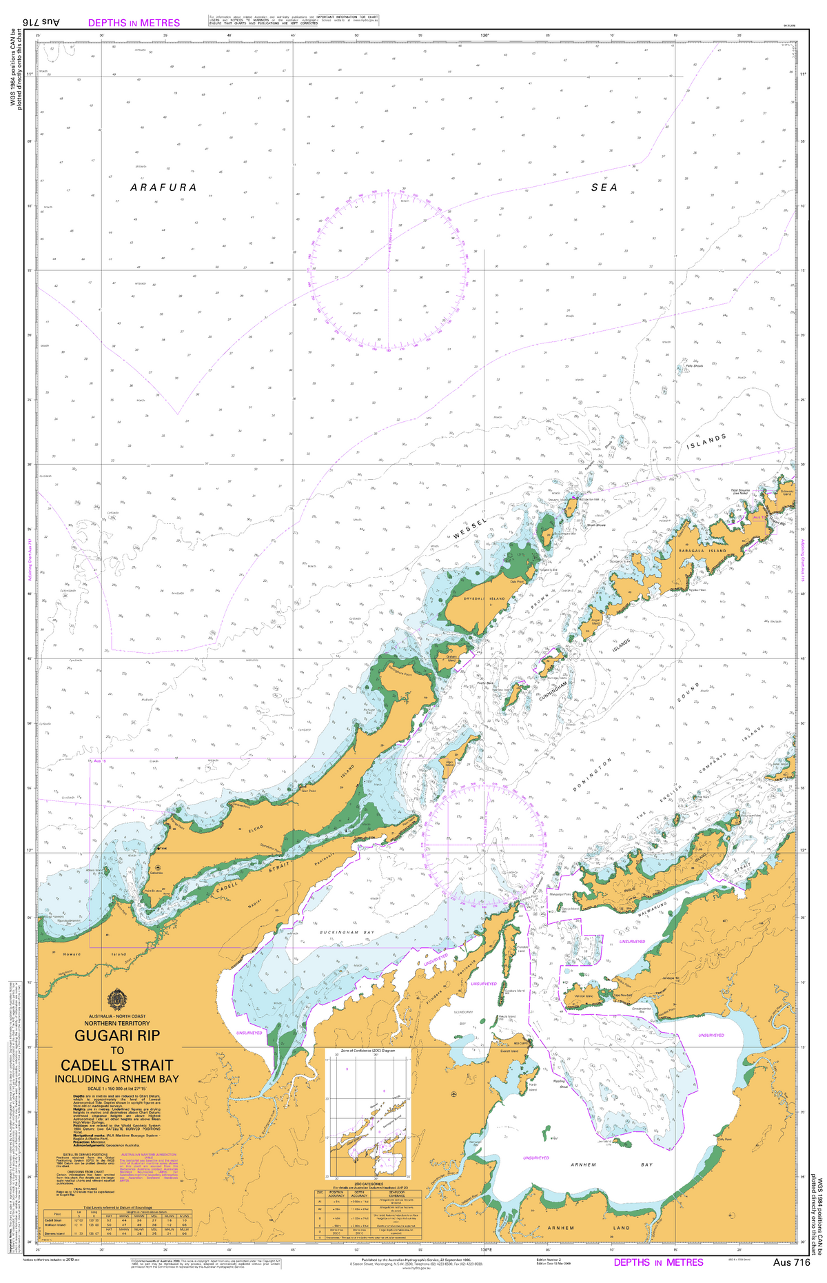 AUS 716 - Gugari Rip to Cadell Strait including | Mapworld
