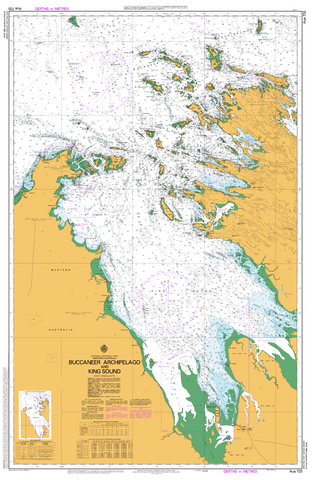 AUS 733 - Buccaneer Archipelago and King Sound Nautical Chart