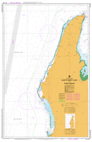 AUS 745 - North West Cape to Point Maud Nautical Chart