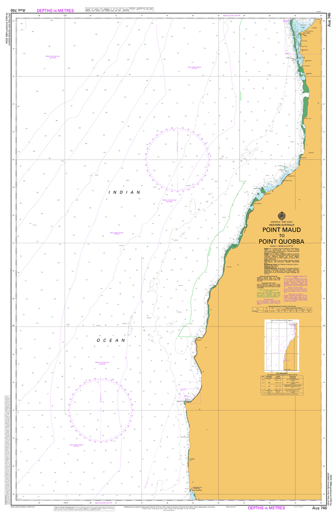 AUS 746 - Point Maud to Point Quobba Nautical | Mapworld