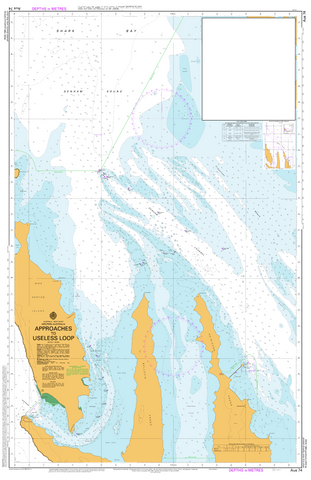 AUS 74 - Approaches to Useless Loop Nautical Chart