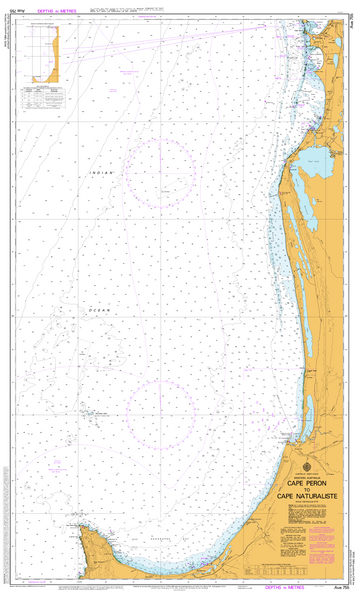 AUS 755 - Cape Peron to Cape Naturaliste Nautical Chart