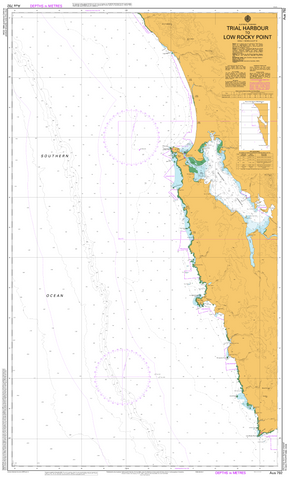 AUS 792 - Trial Harbour to Low Rocky Point Nautical Chart