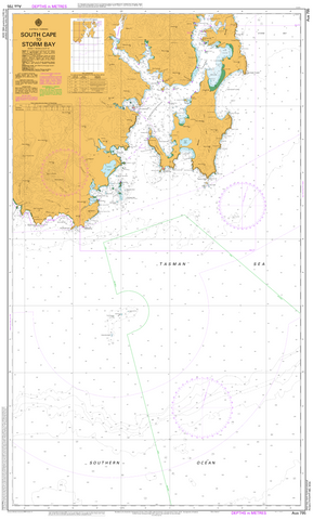 AUS 795 - South Cape to Storm Bay Nautical Chart