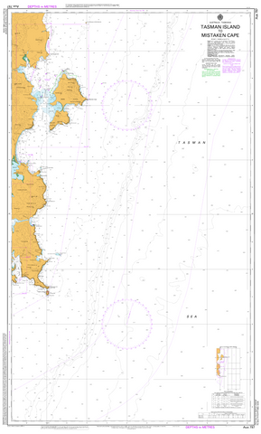 AUS 797 - Tasman Island to Mistaken Cape Nautical Chart