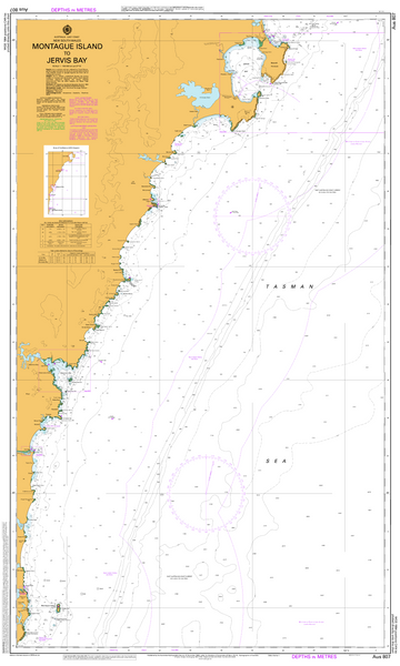 AUS 807 - Montague Island to Jervis Bay Nautical Chart