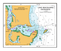AUS 809 - Port Jackson to Port Stephens Nautical Chart