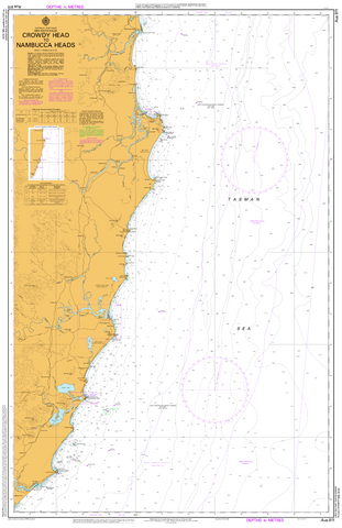 AUS 811 - Crowdy Head to Nambucca Heads Nautical Chart