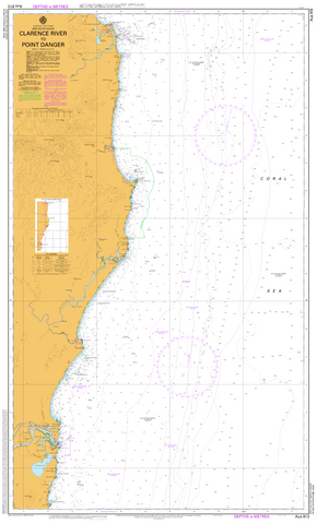 AUS 813 - Clarence River to Point Danger Nautical Chart
