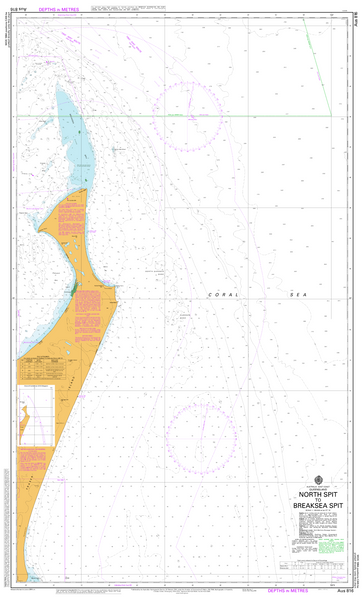 AUS 816 - North Spit to Breaksea Spit Nautical Chart