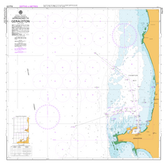 AUS 81 - Approaches to Geraldton Nautical Chart