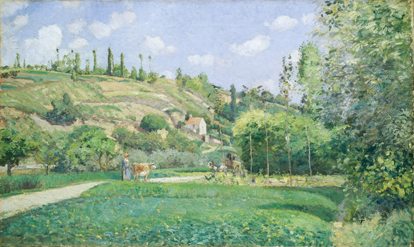 A Cowherd at Valhermeil, Auvers-sur-Oise (1874) by Camille Pissarro