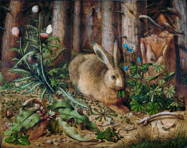A Hare in the Forest (1585) by Hans Hoffmann