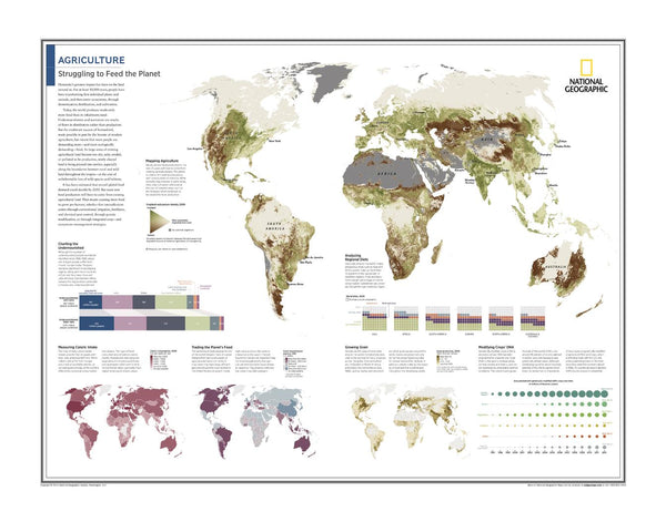 Agriculture: Struggling to Feed the Planet by National Geographic — map