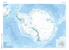 Antarctica Wall Map from The Times