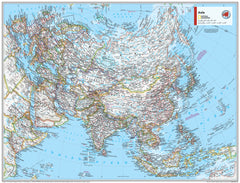 Asia Political Atlas of the World, 11th Edition, National Geographic Wall Map