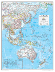 Map of Asia-Pacific region with National Geographic logo
