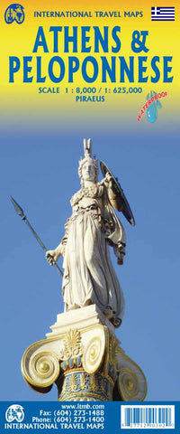 Athens & The Pelopponese ITMB Map