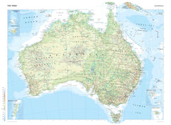 Australia Wall Map from The Times