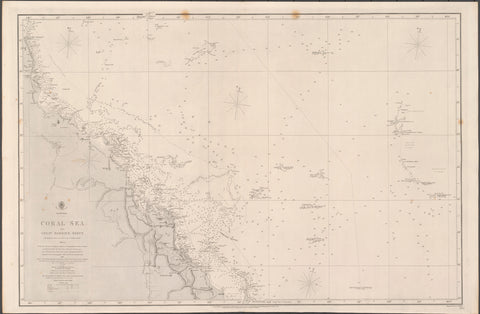 Australia — Coral Sea & Great Barrier Reefs to Torres Strait (1861)