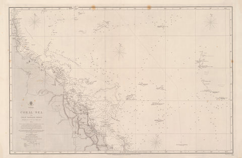 Australia — Coral Sea & Great Barrier Reefs to Torres Strait (1861)