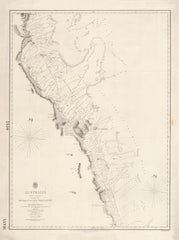 Australia — East Coast, Double Point to Cape Tribulation & the Barrier Reefs (1843–48) — vintage historical map reproduction