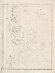 Australia — East Coast, Halifax Bay to Double Point & the Barrier Reefs (1843–48) — vintage historical map reproduction