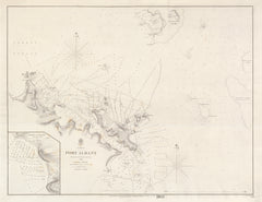 Australia — Port Albany (1848–1849) — vintage historical map reproduction